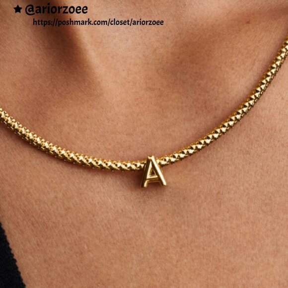 Pandora Letter A Alphabet Mini Charm|Pendant - Picture 2 of 2